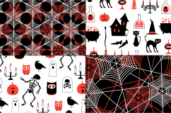 Orange &amp; Black Halloween Patterns Product Image 4