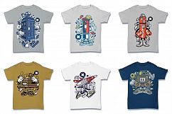  Cartoon Vector #2 Tshirt Design Bundle Product Image 17