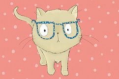 Cat with Glasses Product Image 1