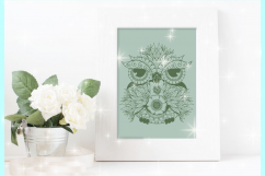 Owl Mandala Zentangle Svg Dxf Eps Png Files For Cricut Product Image 3