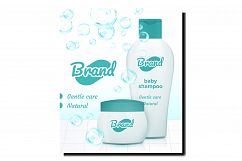Baby Shampoo Creative Promotional Poster Vector Product Image 1