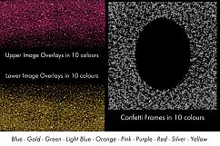 Glitter Confetti Borders and Frames Product Image 2