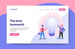 Landing page template of Business Idea Concept Product Image 1