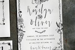 Elegant Flower Wedding Invitation Suite Product Image 7