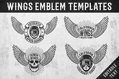 Wings Emblem Templates Product Image 1