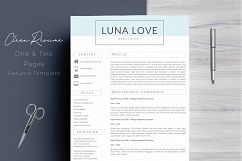 Professional 4 Pages Resume Template Product Image 1