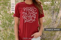 Nana is my name SVG DXF EPS PNG Product Image 2