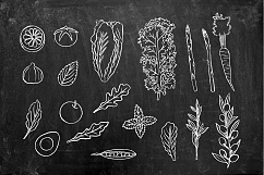 Chalkboard Fruits and Vegetables Product Image 9