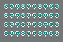 152 map pointer icons Product Image 4