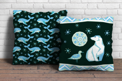 Polar night. Vector clip arts and seamless patterns in ethnic style. Product Image 4