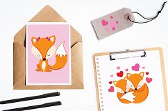 Valentine Foxes graphics and illustrations Product Image 4