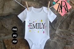 EMILY wall art , EMILY Clip art , PNG , JPG , PDF Product Image 1