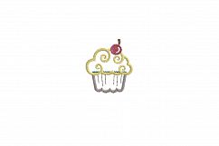 Cherry Cupcake Applique Embroidery Design Product Image 6