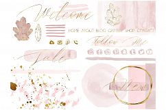 Blush Pink Site Design Kit - Branding Package Product Image 1