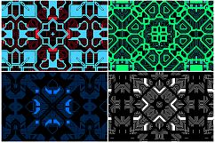 10 Techno Pattern Backgrounds Product Image 3