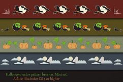 Halloween decor. Vector pattern brushes. Mini set. Product Image 2
