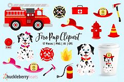 Fire Pup Clipart Product Image 1