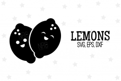 Lemons SVG File, Silhouette Product Image 1