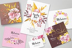 Autumn Magnolia Watercolor Bundel Product Image 2