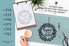 Happy Holidays - SVG EPS DXF PNG PDF JPG Cut File Product Image 4