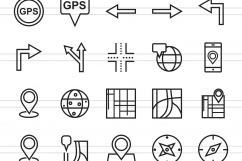 50 Maps &amp; Navigation Line Icons Product Image 2
