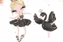 Ballerina Clipart, Swan Pony Product Image 4