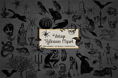Vintage Halloween Clipart Product Image 2