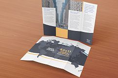  8.5 x 11 Double Gate Fold Brochure Mockups Product Image 6