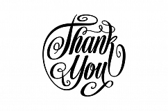 Thank You Lettering Circle Shape SVG Product Image 4