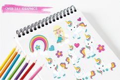 Baby Unicorn graphics and illustrations Product Image 3