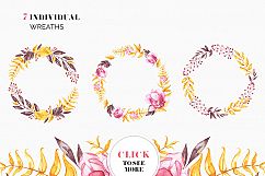 Autumn Magnolia Watercolor Bundel Product Image 8