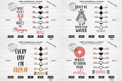 Water Bottle Trackers Designs Bundle  Product Image 4