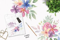 Watercolor Floral Embellish Wreaths 7 Bouquets Pretty Flower Product Image 5