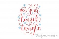 Don't get your tinsel in a tangle Christmas SVG File Product Image 1