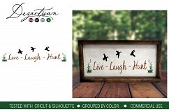 Live Laugh Hunt Geese SVG DXF cut file Product Image 1