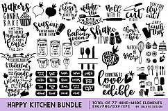 Happy Kitchen SVG Cut File Bundle Product Image 1