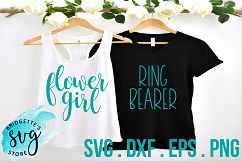 Flower Girl and Ring Bearer SVG, DXF, EPS, PNG Cutting File Product Image 1