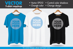 Vector Hanger Tshirt Mock-up Mockup Template Product Image 1