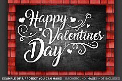 Happy Valentines Day Sign SVG - Valentines Day SVG - 1509 Product Image 2