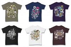  Cartoon Vector #2 Tshirt Design Bundle Product Image 15