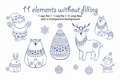 Christmas patterns and clip arts Product Image 3