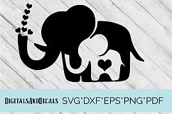 Baby Elephant SVG Cutting File  Product Image 1