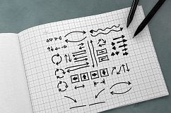 100 Hand Drawn Vector Arrows Product Image 2