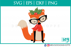 Fox die cut, Fox vector, girls svg, fox cut file Fox png Product Image 2