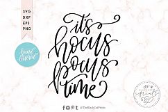 Hocus pocus time SVG DXF EPS PNG, Hand lettered cut file Product Image 3