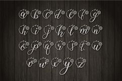 Flower alphabet SVG - Cut Files - Vinyl Cutters, Screen Printing, Silhouette, Die Cut Machines, &amp; More Product Image 3