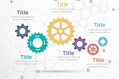Gear Infographic vector design. Product Image 3