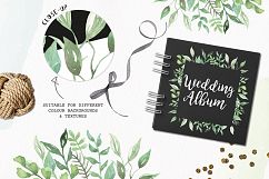 Nature Frames Watercolor Clipart Border Flowers Greenery Leaves Florals Product Image 3