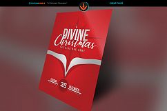 A Divine Christmas Flyer Photoshop Template Product Image 1