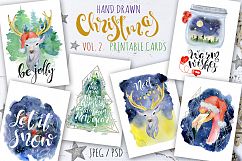 Magical Winter Bundle. Big Watercolor and lettering collection Product Image 3